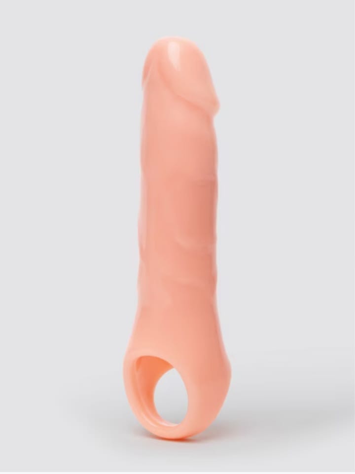 Lovehoney Mega Mighty Penis Extender with Ball Loop Flesh Pink